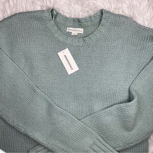 Aeropostale Women's Sage Crew Neck Sweater